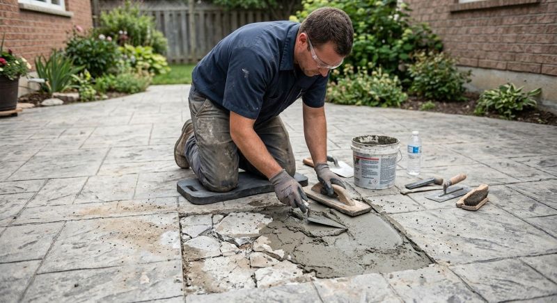Decorative Concrete Repair in Midlothian, VA