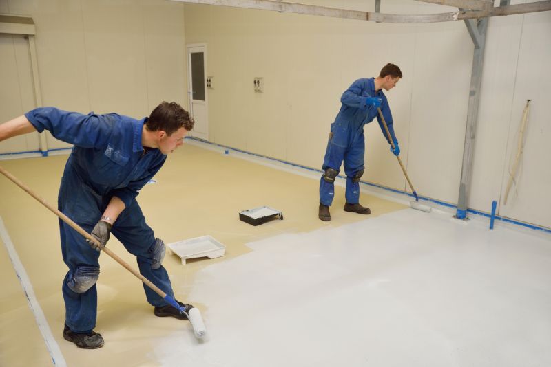 Local Concrete Floor Painting pros at work